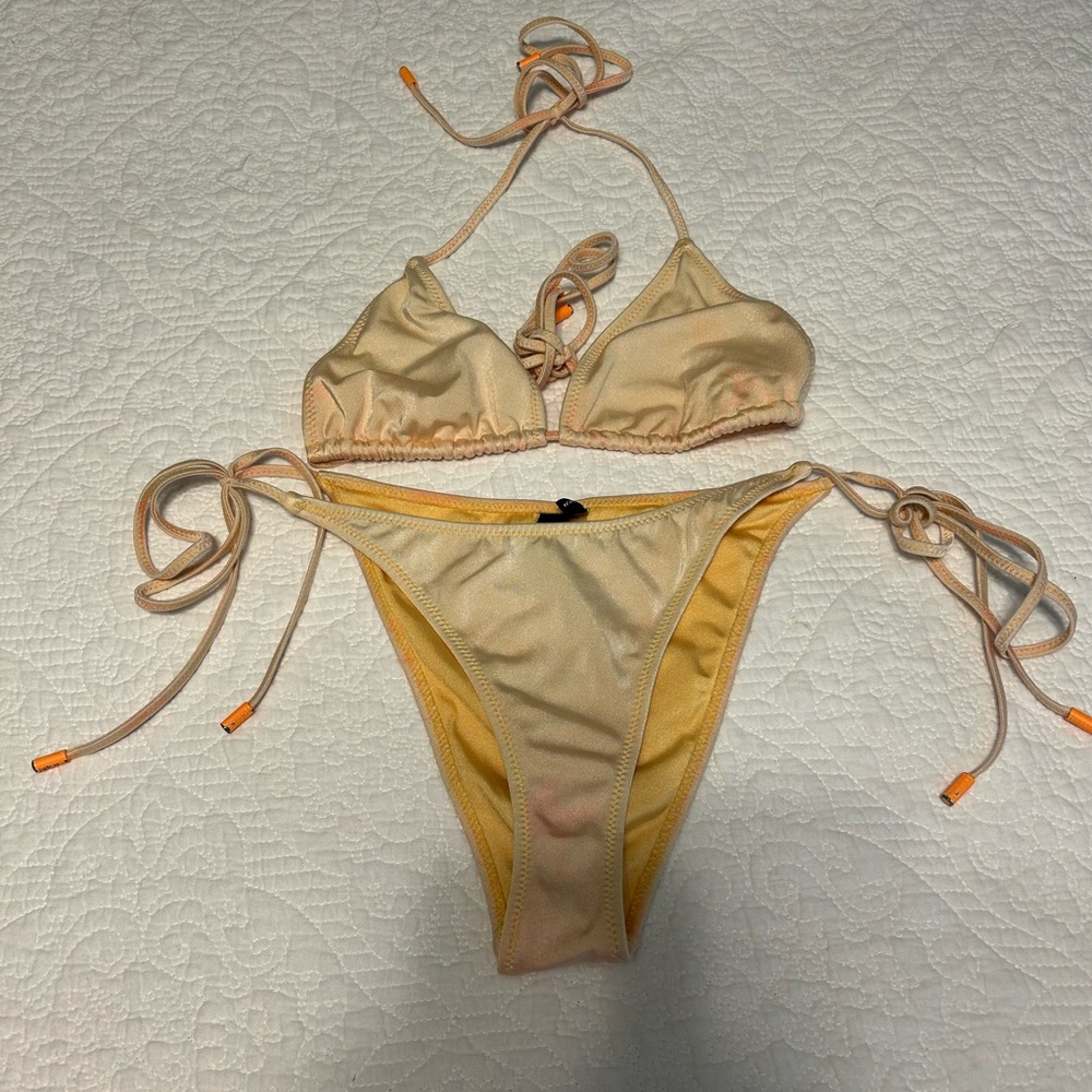 Orange Triangl Swimsuit